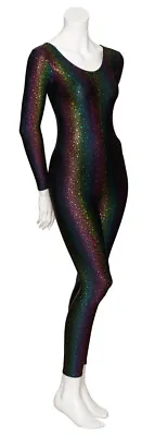 £19 • Buy All Colours Rainbow Star Print Dance Long Sleeve Catsuit Unitard KDC017 By Katz 