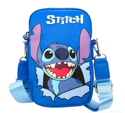 Lilo & Stitch Stitch Smiling Face CLOSE-UP Blue Bag • $30