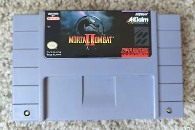 Mortal Kombat II 2 (Super Nintendo System 1991) Game Cartridge Only Tested • $14.50