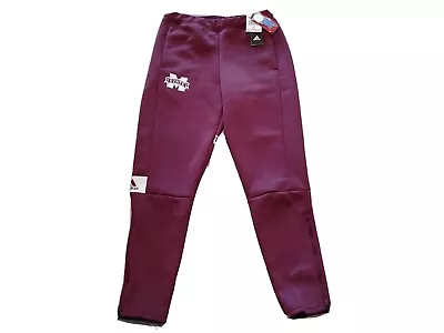 Adidas Maroon Mississippi State Bulldogs Game Mode Pants Size M • $60.51
