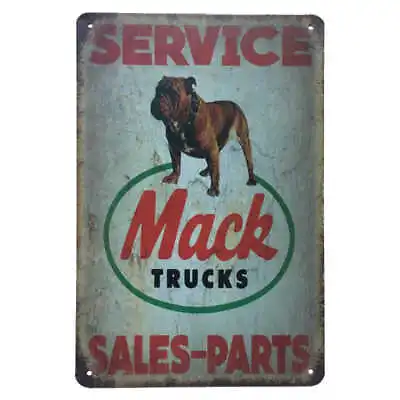 Mack Trucks Sign 30x20cm - Service Sales Parts Tin Plaque Man Cave Shed Garage • $17.95