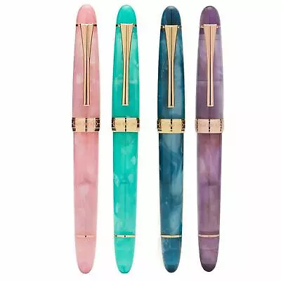 Screw-Type Kaigelu 356 Resin Fountain Pen Iridium M 1.0mm Nib Writing Tool Gift • $22.83