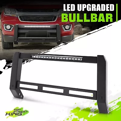 Bull Bar Front Bumper Grille Brush Guard + LED Strip For Colorado/Canyon 15-22 • $512.88