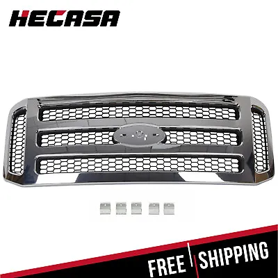 $112.90 • Buy Chrome Grille For Ford 2005 2006 2007 Super Duty F-250 F-350 Conversion Grill