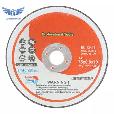 25Pcs 3” × 1/32” × 3/8” Cut Off Wheels Cutting Discs Metal And Stainless Steel • $10.15