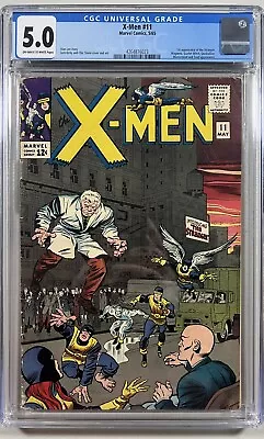 X-Men 11 (Marvel 1965)  CGC 5.0 **1st Appearance The Stranger** • $229