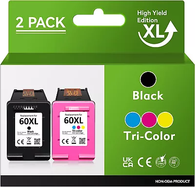 60 XL Ink Cartridge For HP 60XL Photosmart C4680 D110a C4795 DeskJet D2680 F4280 • $23.45