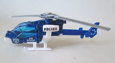 1985 Matchbox Police Mission Helicopter Air Rescue Chopper #53 Blue 1/80 (Mint) • $9.98