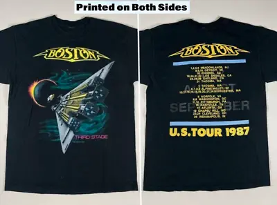 Boston Tour Band Rock 1987 Concert T-Shirt Vintage Rare S-3xl Size Gift Fans • $20.99