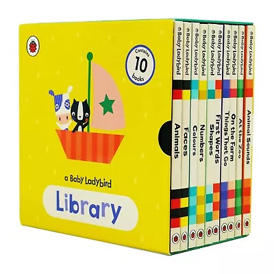 A Baby Ladybird Library Children's 10 Books Collection Set- Ages 0-5 -Board Book • £15.35