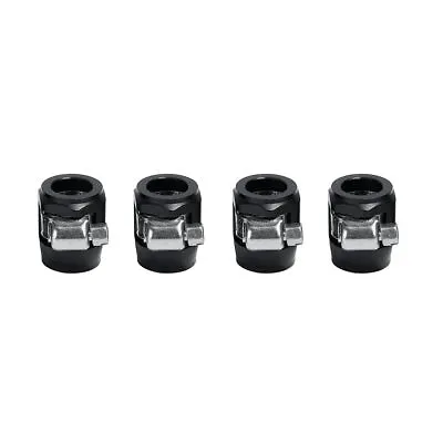 6AN 8AN 10AN Flexible Rubber Hose Clamps Finisher For Fuel/Gas/Oil Hose 4PCS • $11.99