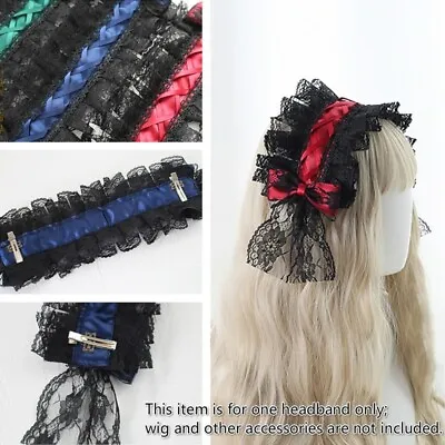 Gothic Lolita Headband Lace Headwear Maid Hair Accessories Cosaplay Retro Lovely • $17.62