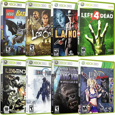 Replacement Xbox 360 K-L Covers & Cases New NO GAME OR MANUAL!! • $9.75