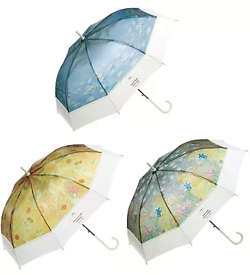 Masterpiece Umbrella Wpc 3 Types Vinyl Museum Umbrella Gogh Monet Klimt Japan • $79