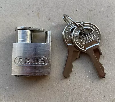 Abus Rotary Dial Telephone Vintage Retro Collectable Small Padlock + 2 Keys • £7