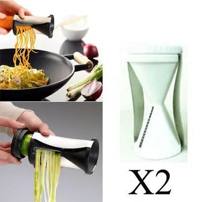 Potato Peeler Spiral Vegetable Slicer Fruit Cutter Peeler Kitchen Twister Kitch • £6.99