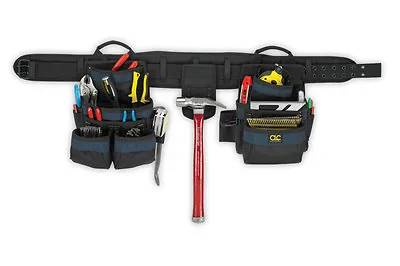 CLC 2605 - 4 PIECE CARPENTER’S BALLISTIC COMBO TOOL BELT - 20 Pockets 5  Padded • $96.89