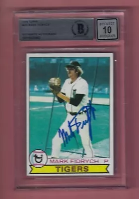 1979 Topps #625 Mark Fidrych Signed Beckett Certified Detroit Tigers Auto 10 • $125