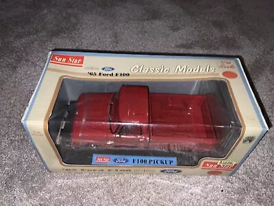 1965 Ford F100 Twin Beam Pickup Sun Star Classic Models 1:18 - #1270 • $80