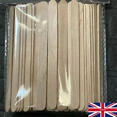 100 WOODEN PLANT MARKER STICKS Seed Labels Seedling Tags CRAFT Lolly Sticks Wood • £3.59