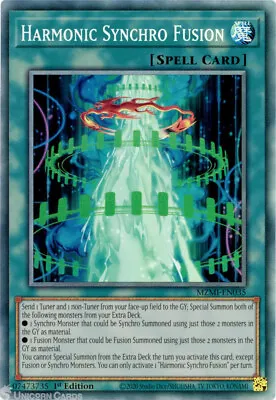 MZMI-EN035 Harmonic Synchro Fusion :: Collector's Rare 1st Edition YuGiOh Card • £16.39