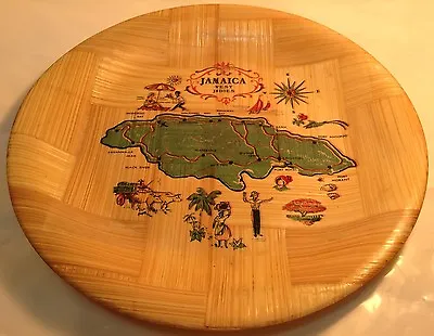 Vintage Decorative Plate JAMAICA ~ VEST INDIES Assiette Decorative JAMAIQUE ~MAP • $10.91