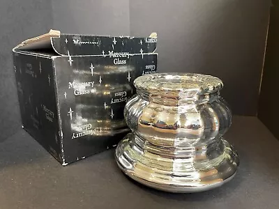 Dept 56 Mercury Glass Handblown 4  Candle Holder 18148 CIB • $11.99