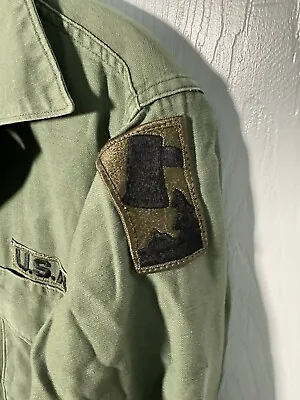 Vietnam War US Army 70th Infantry Fatigue Uniform Shirt 1967 • $49.95