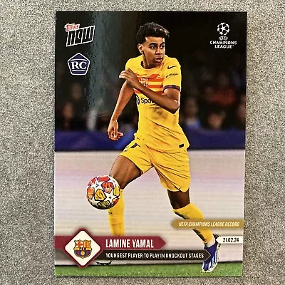 Lamine Yamal Rc 2024 Topps Now Uefa Champions League #99 Barcelona 🔥mint • $0.99