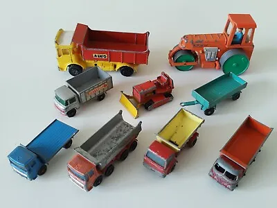 Bundle Of Old Trucks Lorries & Other. Lesney Matchbox & Dinky • £9.99