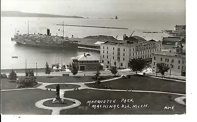RPPC Real Photo Postcard D & C Line 'Eastern States' Mackinac Island Michgan • $12.50