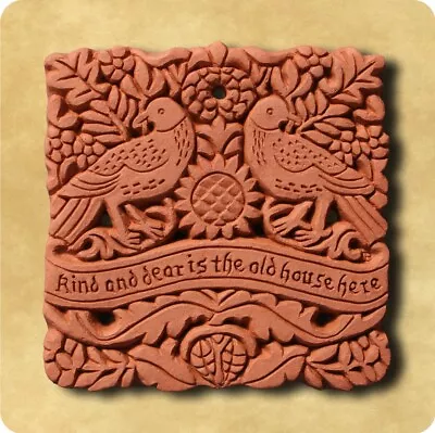 £16 • Buy William Morris Dear House Decorative Terracotta Wall Tile - Made In England