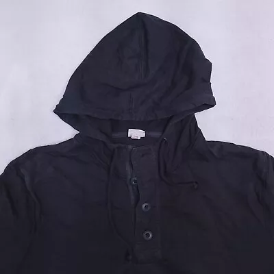 Merona Casual Pullover Long Sleeve Hoodie Mens Size Large L Black • $15.99