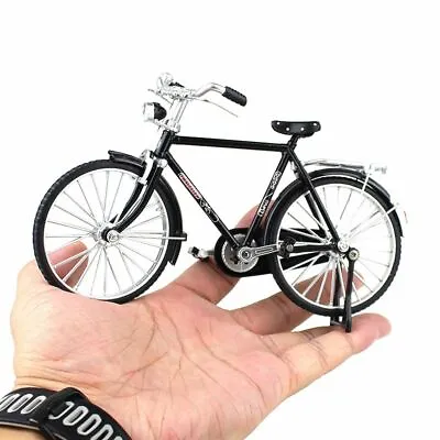 £10.34 • Buy 1:10 Scale Diecast Metal Retro Bicycle Toys City Bike Men Miniature Collectible