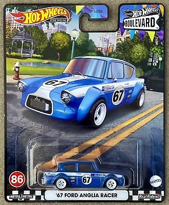 New Hot Wheels Boulevard 2024 - '67 Ford Anglia Racer - #86 - Ford Race Team • $22.75