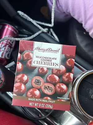 NEW Harry & David Gourmet Milk Chocolate Cherries 8 Oz Sealed Box Exp. 2/28/25 • $15.99