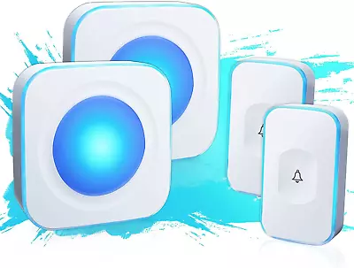 Wireless Doorbell 1200 Feet Waterproof Door Bell With 2 Buttons With Different T • $40.90