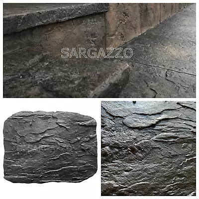 ROCK With CRACK Concrete Texture RUBBER Stamps Mats  For Printing Cement • $99