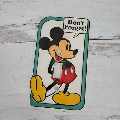 Disney's Mickey Mouse  Don't Forget  Light Switch Cover Plate - Single Toggle • $14.36