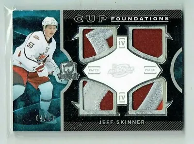 12-13 UD Upper Deck The Cup Foundations  Jeff Skinner  /10  Quad Patches   • $69.99