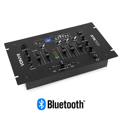 Vonyx STM2500 Bluetooth Wireless Audio DJ PA Mixer 5-Channel USB MP3 Talkover • £140