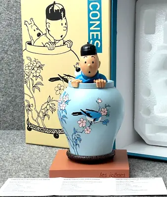 Statuette Moulinsart 46401 La Potiche: Blue Lotus  Les Icones  2019 Tintin 22cm  • $298.61