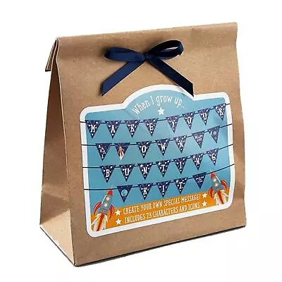 £11.99 • Buy Floss & Rock Personalised Bunting Rocket & Stars 3m Make Your Own Kit Party Gift