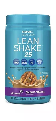 GNC Total Lean Shake 25 Coconut Caramel Protein Powder Meal Vitamins Fiber • $39.99