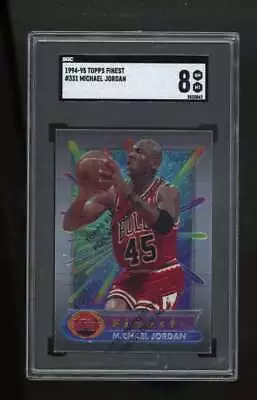 1994-95 Topps Finest Michael Jordan #331 Bulls W/ Coating SGC 8 ES4649 • $48.59