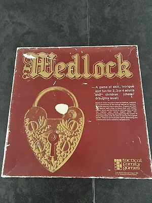 Tactical Family Games: Wedlock - 3000 Years - Sid Sackson Collection • £149.95