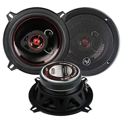 (2) Audiopipe CSL-1502R | 5.25 Inch 200W 4 Ohm 2-Way Coaxial Car Speakers 5-1/4  • $33.99