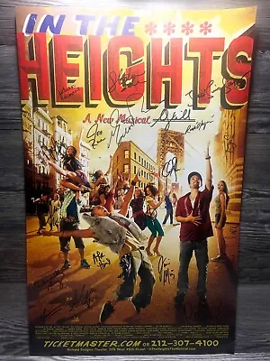$172 • Buy In The Heights Signed, Richard Rogers, Window Card/poster Broadway Rare.