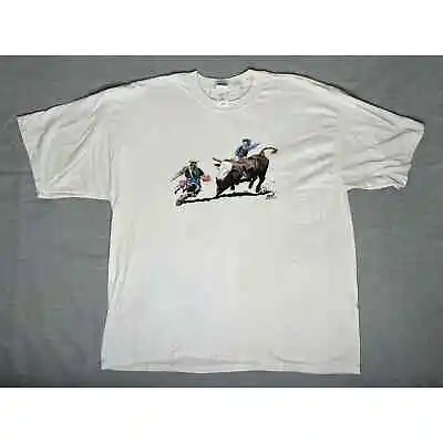 Vintage 2002 Matador Bull Riding T-shirt 2XL • $19.99