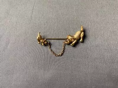 Vintage Hat Pins In Gold Two Dogs Ssc • $9.99